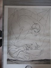 Pierre Yves Trémois / Lithographie Couple / 1973 / Dim 85X60 / Draeger