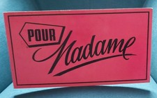 Pancarte publicitaire vintage