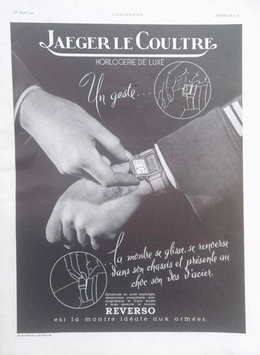 Pub jaeger lecoultre - lecoultre, reverso