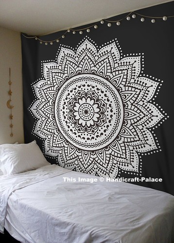 Tenture murale hippie mandala - murale,