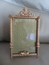 ancien cadre photo de style empire en bronze 20 cm