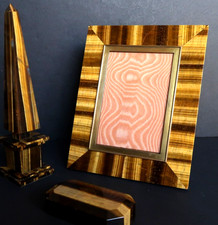 Tiger Eye Stone Luxueux Cadre