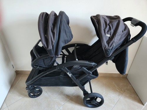 Poussette jumeaux joie - jumeaux, noir
