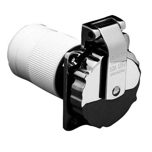 Marinco 6371el 50amp - 6371el-b, 50amp/125v