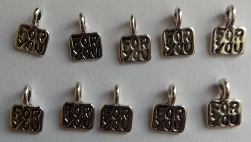 Charm breloque mètal motif - en,