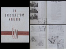 CONSTRUCTION MODERNE n°1 1948 RIEC SUR BELON, LACHAUD, HBM SEINE, HOPITAL ARLES