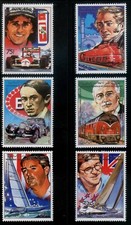 Comores 1988 MNH** Formula I*Alain Prost*Classic Car*Bugatti*Sailing*R.Diesel 6v