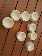 lot 8 anciens pots  a crème