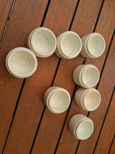Lot anciens pots a crème - ,