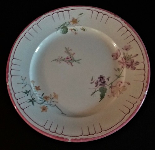 Assiette plate faïence - , de