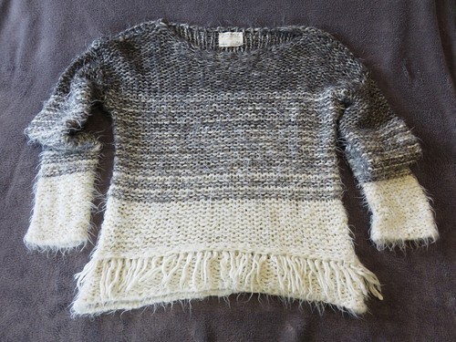 Pull poils gris zara - pull,