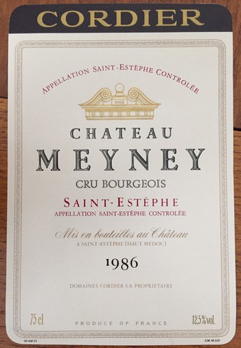 étiquette château meyney - Étiquette,