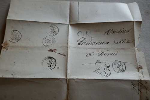 Lettre 1852 pour nîmes - 1852,