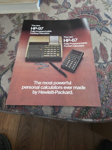Hp 67 calculator - +,