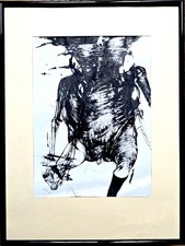 Stéphane Guénier Encre double face 1999 Le trait et la rature Velickovic rare