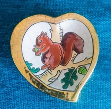 Émaux de Longwy Petite Coupelle Écureuil Coeur 