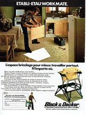 Publicité Advertising 038  1978   établi-étau Workmate    Black & Decker