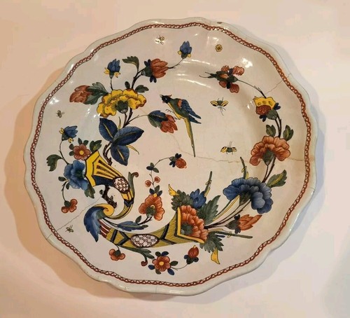Assiette plat faïence vieux - plat,