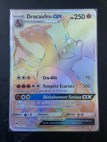 Carte pokémon dracaufeu gx - carte,
