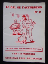 § pochette partition le bal de l'accordéon n° 2 cd + 14 titres - Beuscher 1998