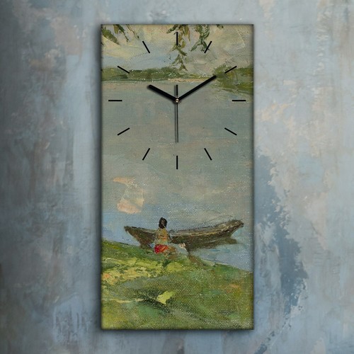Horloge décorative sur - , toile