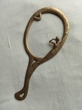 Miroir de courtoisie en laiton - Art nouveau