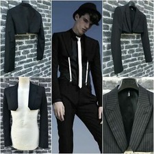 UltraRare & Iconic Dior Homme Hedi Slimane SS06 Pinstripe Wool Bolero Blazer