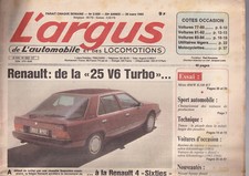 L'ARGUS N°2929 R 25 V6 TURBO