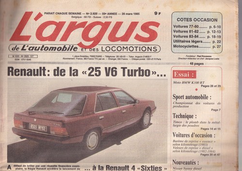 Argus 2929 25 v6 turbo - v6,