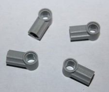 4 x Lego OldGray Technic Pin Connector Angled #1 32013/set 9754 8277 8465 7144