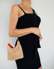 Mini sac métallique côte de