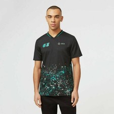 T-shirt Noir Vert Blanc AMG PETRONAS F1  Motorsport Mercedes George Russel T S