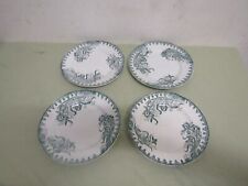 lot de 4 anciennes assiette plates saint amandinoise modele iris 23 cm