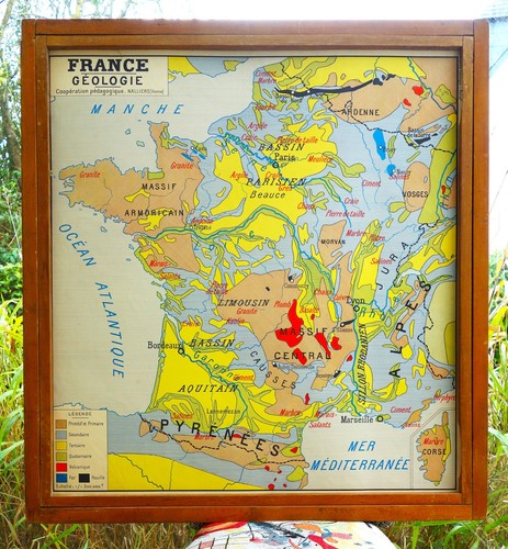 Ancienne carte géographie - ancienne,