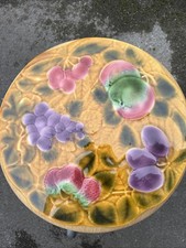 le plat  Dessert Tarte en BARBOTINE de SARREGUEMINES - Bon État