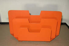 Porte courriers en tole orange vintage anné 70 Porte lettres