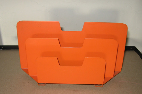 Porte courriers tole - porte, orange