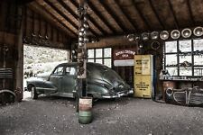 PAPIER PEINT PHOTO INTISSE VOITURE ANCIENNE AMERICAINE CADILLAC CHEVROLET USA