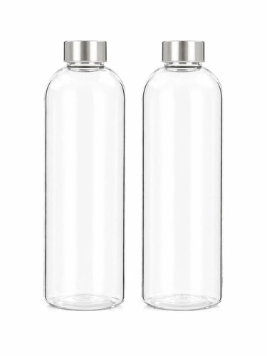 Lot bouteilles verre 1l - bouteilles, en