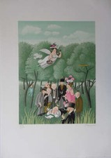 Raymond PEYNET, Le sous préfet aux champs, Lithographie originale signée