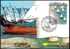 Italie 2013 Sport Dériveur 12  Vintage& Moderne Voile Bateaux Navire Nautique