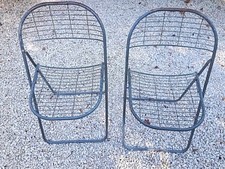 Lot de 2 chaises pliantes style Bertoia