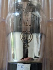 Tube MAZDA  80  VT-80 V580  Full-Wave Vacuum Rectifier Black smooth plate tested