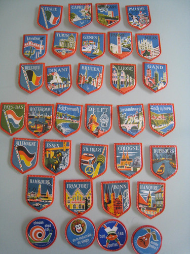 Lot écussons publicitaires