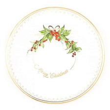 Assiettes Plates De Noël Or