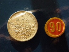 lot N ° 90 ,piece 5 francs