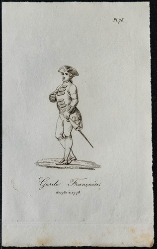 1831 costume de - de, garde