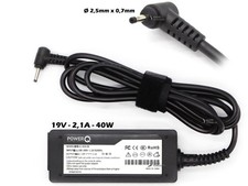 Unité Alimentation PowerQ 40W 19V pour ASUS Eee PC 1005PE-MU27 (2,5 x 0,7) MM