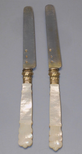 Couteaux lames argent - -2,