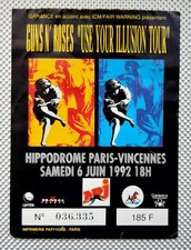 ticket billet used stub place